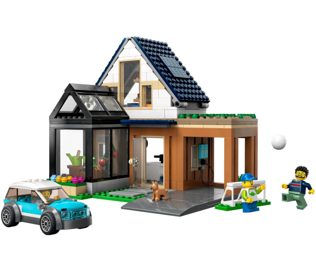 LEGO City 60398 Domek rodzinny i samochód elektryczny - 1144463 - zdjęcie 3